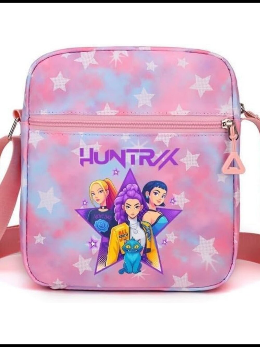 Cartoon Crossbody Bag PU Leather Mini Purse Zip Sling Gift for Girls